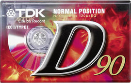Новая запечатанная аудио кассета TDK D90 NORMAL