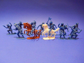 Солдатики 1/32 Hofler US Кавалерия Третий Синий 12 3