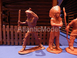 Солдатики 1/32 PRB Индейцы ковбой 6 фигур 6 поз 6