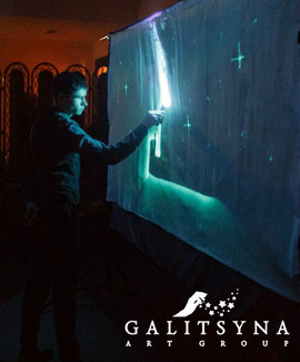 Песочное шоу и рисование светом в Белгороде