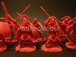 Солдатики 1/32 CONTE Семь спартанцев Цвет красный