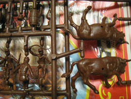 Солдатики 1/32 Atlantic Обоз US Индейцы Ковбои 5