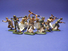 Солдатики 1/32 Britains Американская пехота 12 шт. 6
