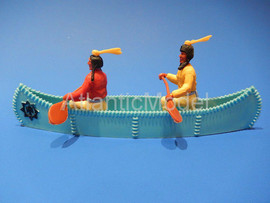 Солдатики 1/32 Timpo Индейцы Сиу в пироге 2 фигуры 8