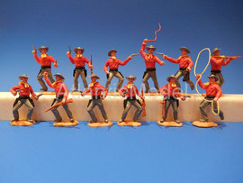 Солдатики 1/32 Timpo Ковбои Первый набор 12 фигур 2