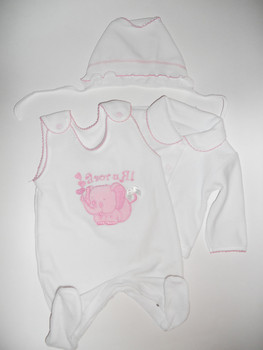 Комплект на выписку для девочки.