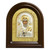Икона Святой Николай Чудотворец в серебряном окладе в киоте Размер 23 