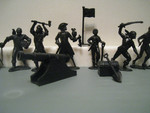 Солдатики 1/32 BUM и Marx 8 Пиратов 8 поз Пушка