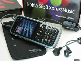 Новый NOKIA 5630d-1 XpressMusic Black Blue (Ростест,оригинал,ком