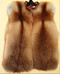 Меховой жилет из рыжей лисы