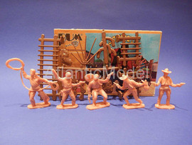 Солдатики 1/32 BUM Ковбои и аксессуары 2