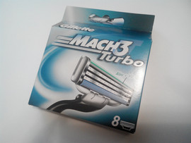 Лезвия Gillette Mach 3 Turbo (картридж)8шт