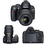 Nikon D3000 Kit 18-55 VR + вспышка и сумка
