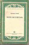 Kнига на немецком языке - Генрих Манн «Верноподданый» 1950
