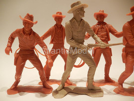 солдатики 150 мм Marx Ковбои два цвета потери 6 фигур 4