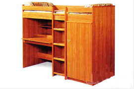 Кровать чердак с рабочей зоной