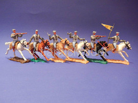 Солдатики 1/32 Timpo Кавалерия южан 6 фигур ACW 2
