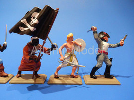 Солдатики 1/32 DSG Морские разбойники 6 фигур 6 по 5