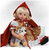 Коллекционная виниловая кукла Красная шапочка с серым волком Ручная ра