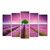 Пятимодульная картина, Топпостерс, Фиолетовое поле. 125х80см, 5 частей