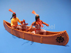 Солдатики 1/32 Timpo Индейцы Ото в пироге 2 шт