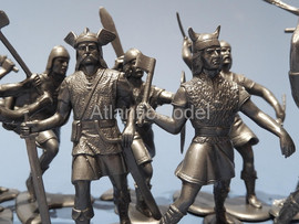 солдатики 1 32 Marx Викиинги 9 солдатиков в 9 позах 54 мм