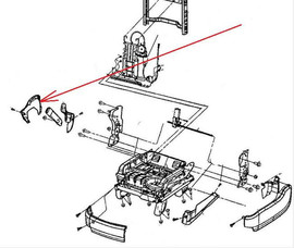 Накладка сидения переднего YM26 0YM27 Chrysler Pacifica 3
