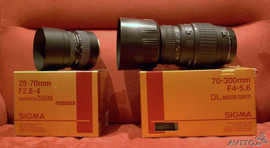 продаю фотообъективы Sigma и тушку Canon EOS 300v