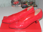 Туфли черные и красные лакированные, Италия
