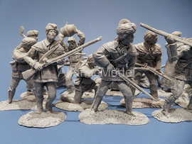 солдатики 1/32 Barzso поселенцы Бунсборо 19 фигур 9
