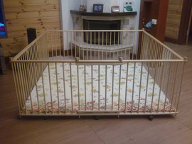 Купить большой детский деревянный манеж 2,0х2,0м с калиткой