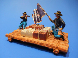 Солдатики 1/32 DSG Плот армии Федерации ACW 4