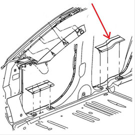 Накладка порога салона задняя 0TW35 0TW34 Chrysler Pacifica 3