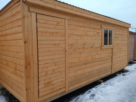 Деревянная бытовка 5.1 (внутри вагонка)