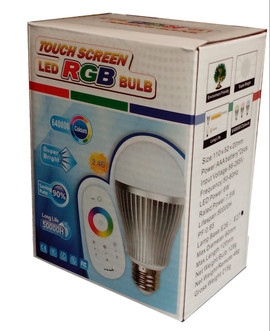 Светодиодная LED лампа RGB 6W с пультом управления 2