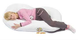 С-образная подушка для беременных и кормящих "Рогалик"