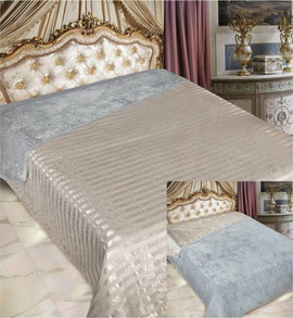 Плед-покрывало двухстороннее с мехом