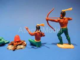 Солдатики 1/32 Timpo Индейцы Кайова-апачи 4 костер 8