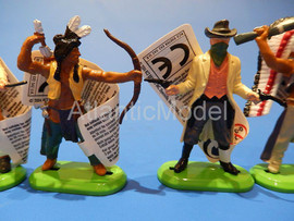 Солдатики 1/32 Britains Пешие индейцы ковбои 1971