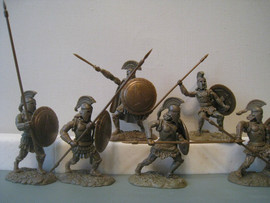 Солдатики 1/32 CONTE Спартанцы цвет Bronze set 3 3