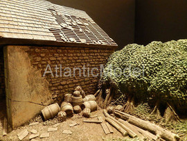 Солдатики 1/32 Сonte Макет Разорение Бокаж Нормандия WWII