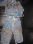 Джинсовый костюм на мальчика 2-3 года