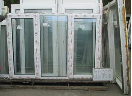 1440 (в) х 2000 (ш) Б/У окно пластиковое № 26567 и много разных