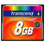 Карта памяти Compact Flash Transcend 133x 8 Гб