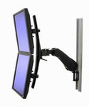 Ergotron HD Dual-Monitor Arm Grey