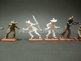 Солдатики 1/32 DSG Мексиканские бандиты 6 Не окраш 4