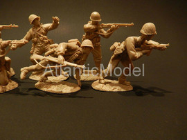 Солдатики 1/32 Сonte US Пехота Девять поз Св. кор. 9