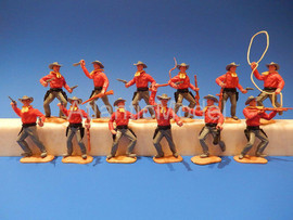 Солдатики 1/32 Timpo Ковбои Первый набор 12 фигур 5