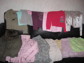 Пакет вещей на девочку р. 140-155 см.