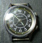 Часы наручные ПОЛЕТ с будильником Механизм 2612.1 18 камней СССР
